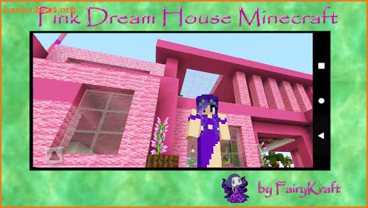 Pink Mansion map for Minecraft screenshot