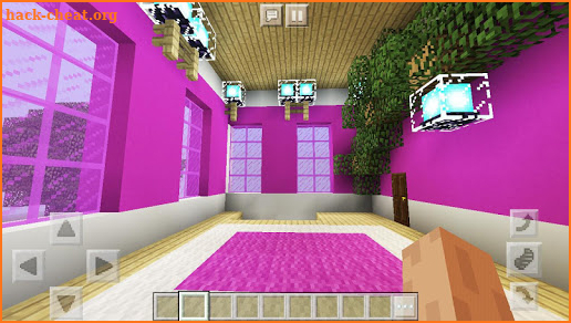 Pink Modern Mansion. Map for MCPE screenshot