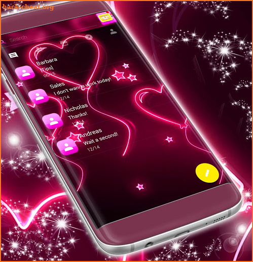 Pink Neon SMS screenshot