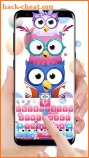 Pink owl keyboard screenshot