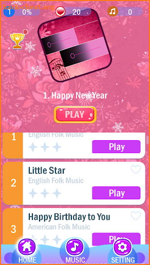 Pink Piano Tiles 19 - Music screenshot