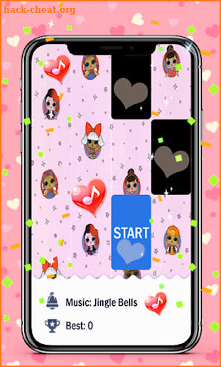 Pink Piano Tilles games & Surprise Dolls screenshot