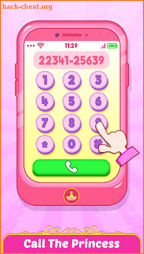 Pink Princess Baby Phone screenshot