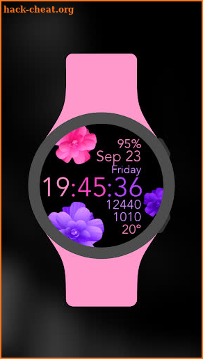 Pink Purple Animated Flowers screenshot