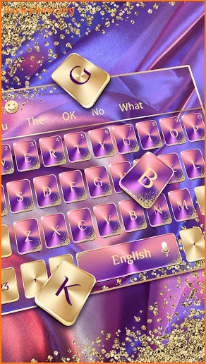 Pink Purple Gold Luxury Keyboard screenshot