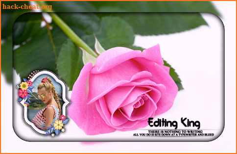 Pink Rose Photo Frames screenshot