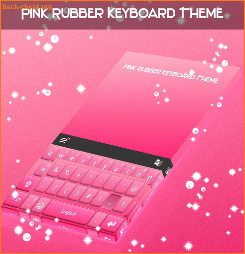 Pink Rubber Keyboard Theme screenshot