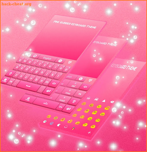 Pink Rubber Keyboard Theme screenshot