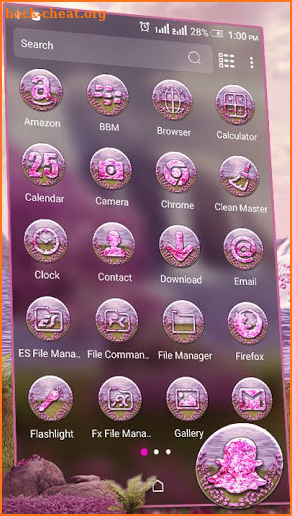 Pink Sakura Lakeview Launcher Theme screenshot