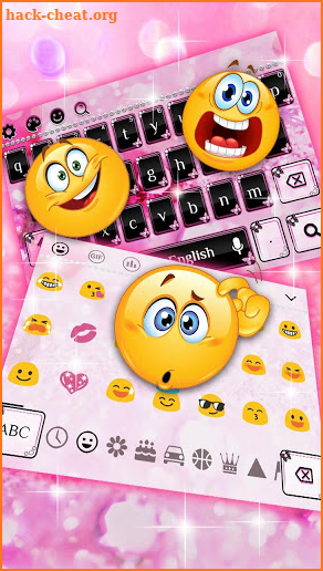 Pink Shine Butterfly keyboard screenshot