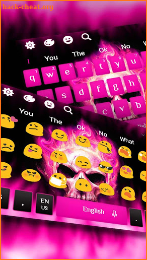 Pink Skull Keyboard screenshot