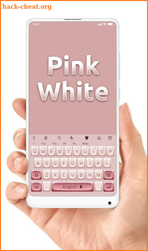 Pink White Mechanical Keyboard Theme screenshot