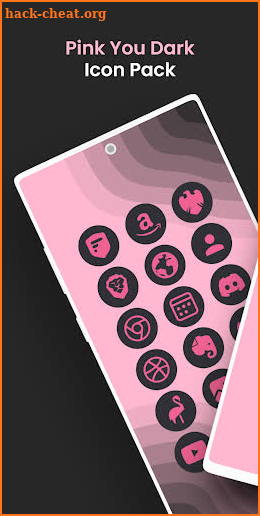 Pink You Dark - Icon Pack screenshot