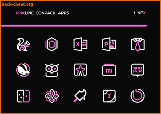 PinkLine Icon Pack : LineX Pink Edition screenshot