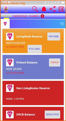 Pinkoin screenshot