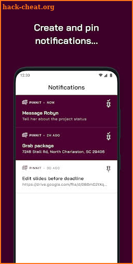 Pinnit - Create & pin notifications screenshot