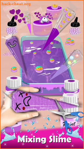 Piping Bags - Makeup Slime Mix screenshot