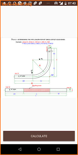 Piping Fabrication Calculator IPC99 screenshot