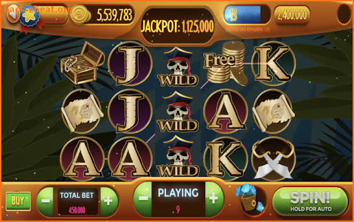 Pirates Treasure Free Casino Slots Machine screenshot