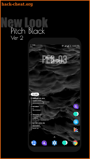 Pitch Black EMUI 5/8 Theme screenshot