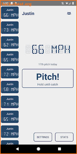 Pitch Radar Gun screenshot