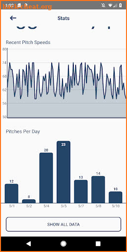 Pitch Radar Gun screenshot