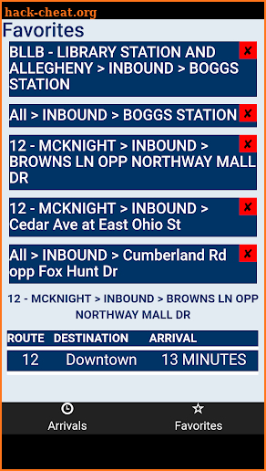 Pittsburgh Port Authority Bus Tracker screenshot