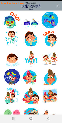 Pixar Stickers: Luca screenshot