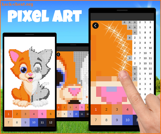 Pixel Art Baby Animals: Color by Number screenshot