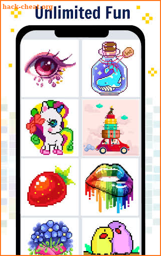 Pixel Art Color by number - Coloring Book Games screenshot