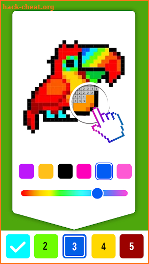 pixel art coloring book - paint & draw by number screenshot