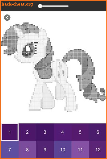 Pixel art Coloring by numbers for  little pony screenshot