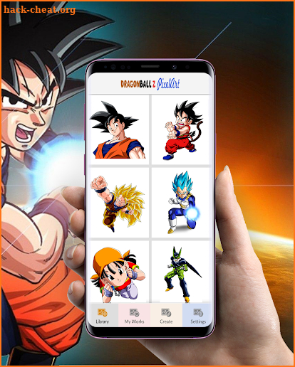 Pixel Art DBZ by Number screenshot