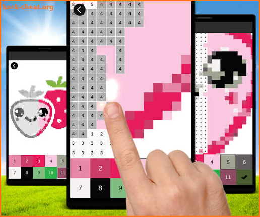 Pixel Art Kawaii Comic Color by Number screenshot