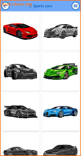 Pixel Car Color by Number screenshot