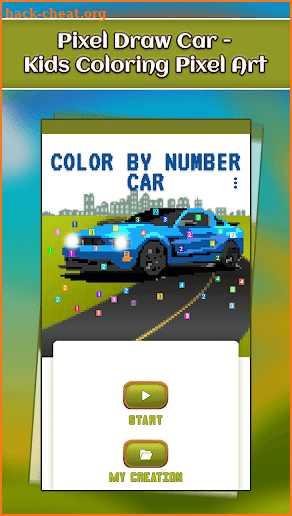 Pixel Draw Car - Kids Coloring Pixel Art screenshot