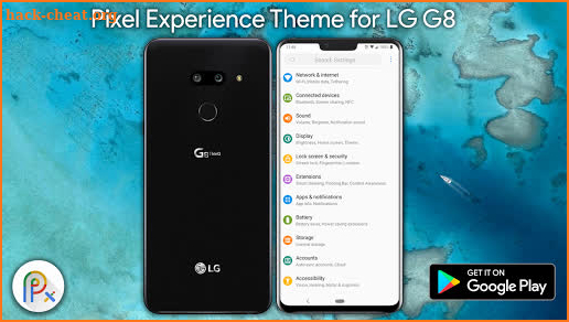 Pixel Experience Theme For LG G8, LG V40 (Pie) screenshot