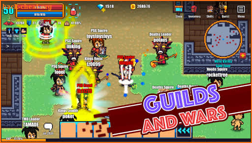 Pixel Knights Online 2D MMORPG MMO RPG screenshot