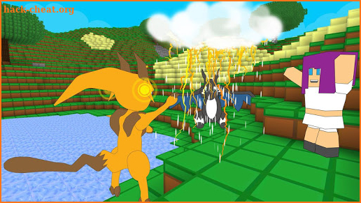 Pixelmon go craft story mod: Battle Gronds PE screenshot