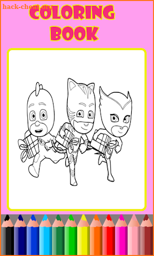 Pj Coloring Hero Masks -Painting Book For Children screenshot