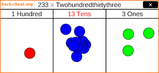 Place Value Chart screenshot