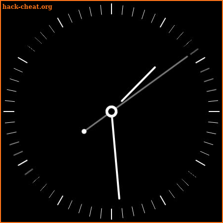 Plain Black Watch Face screenshot