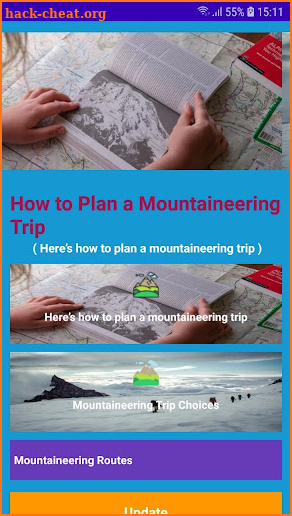 Plan a Mountaineering Trip screenshot