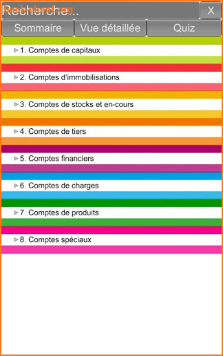 Plan Comptable Général screenshot