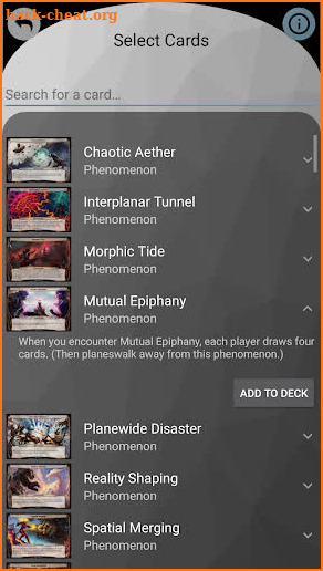 Planechase - MTG Companion screenshot