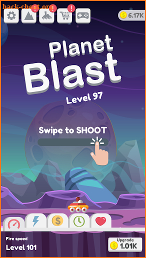 Planet Blast - Swipe To Shoot Jumping Ball screenshot