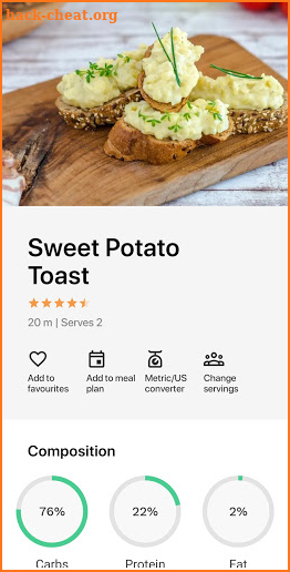 Plant Based Recipes and Diet App screenshot