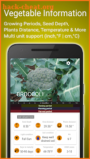Planting calendar - vegetables screenshot