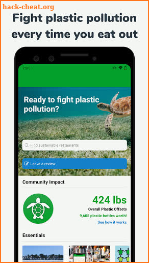 PlasticScore: Zero Waste Dining screenshot