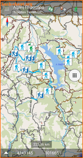 Plastira Lake topoguide screenshot
